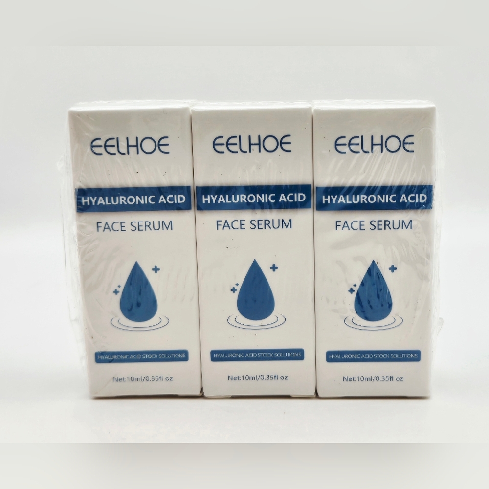 Hyaluronic Acid Face Serum 3 Pack 10ml Each Hydrating Skin Care
